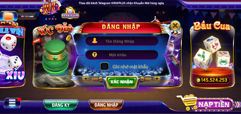 Game trên Rikvip đa dạng hấp dẫn 