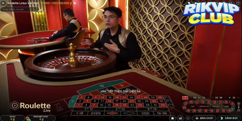 Các phiên bản roulette tại Rik vip